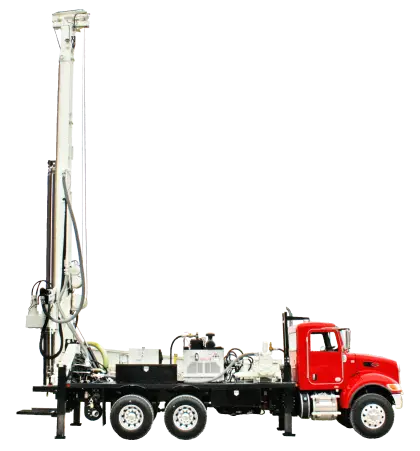 Red Drill Truck