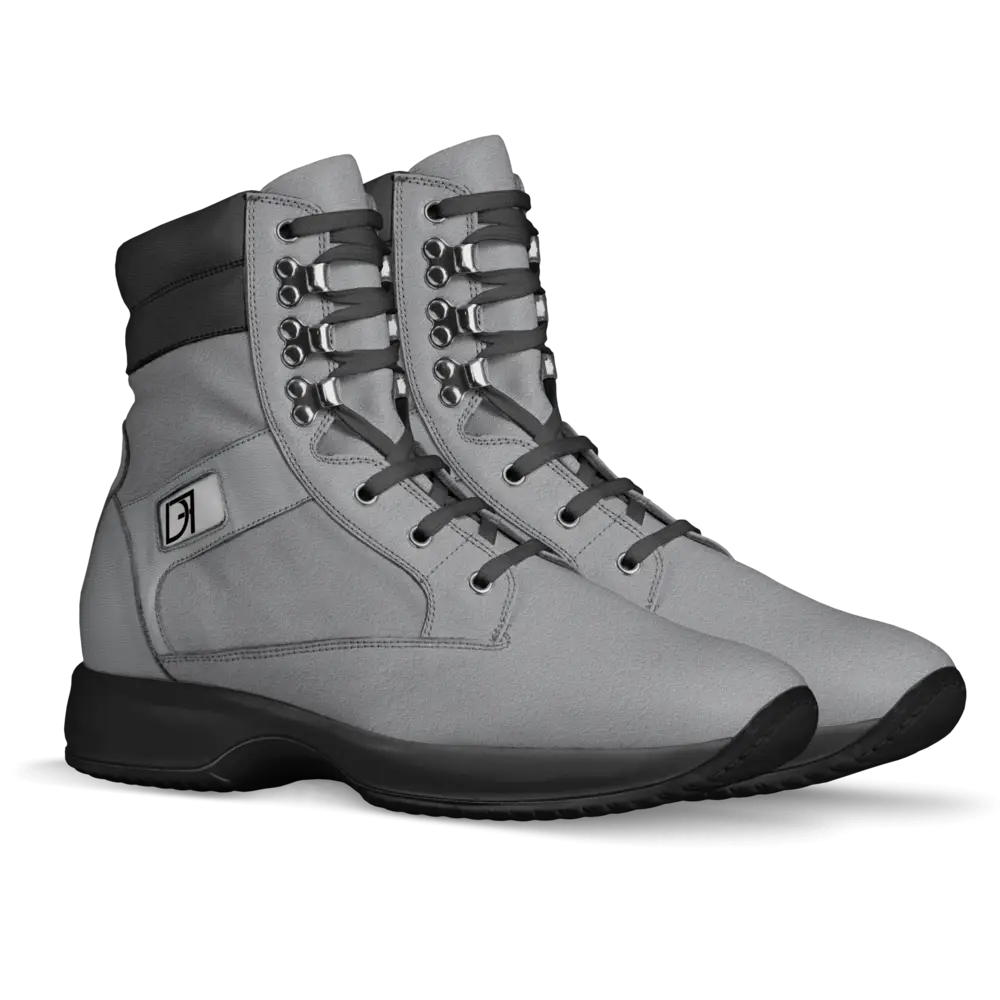 Durable Gray Military Boots