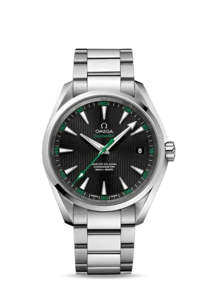 Luxury Stainless Steel Wristwatch with Black Dial