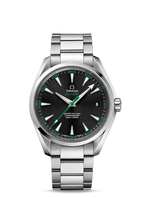 Luxury Stainless Steel Wristwatch with Black Dial