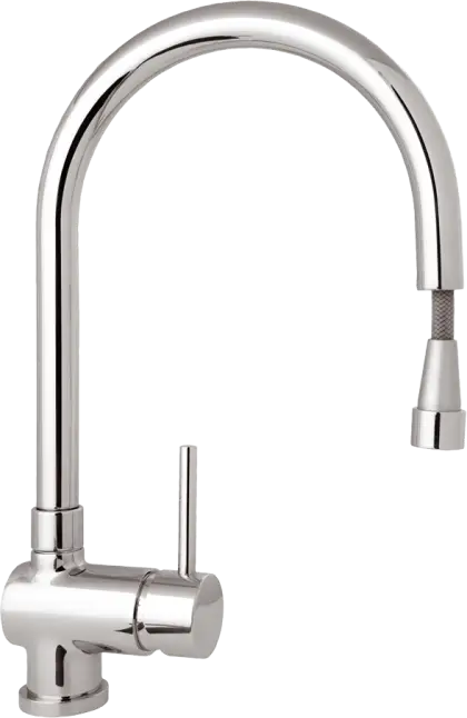Modern Silver Kitchen Faucet