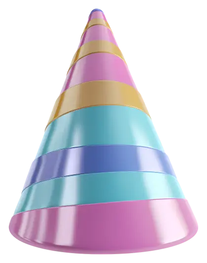 Colorful Party Hat for Celebrations