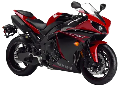 Red and Black Sports Motorcycle