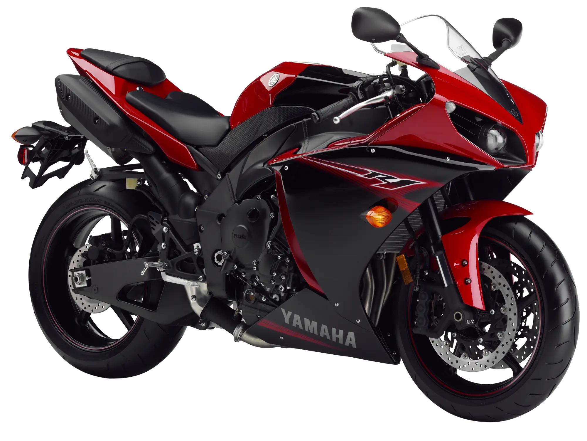 Red and Black Sports Motorcycle
