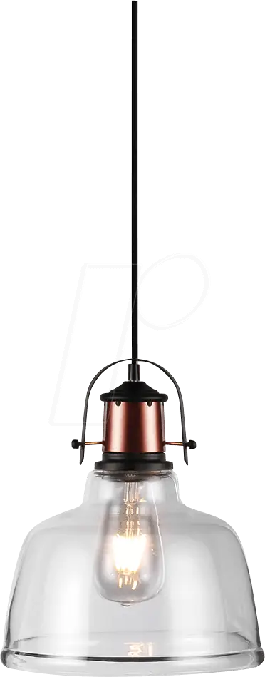 Modern Hanging Lamp with Glass Shade