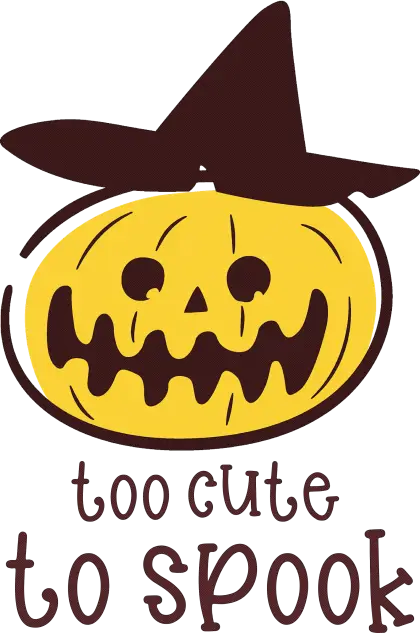 Too Cute to Spook Pumpkin