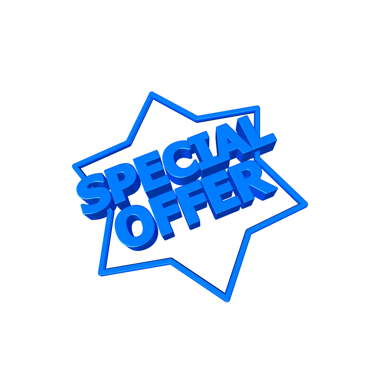 Blue Special Offer Graphic Design