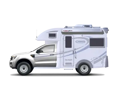 White Camper Truck for Outdoor Travel