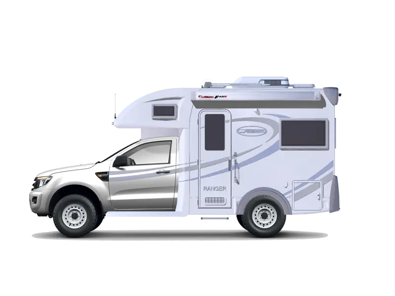 White Camper Truck for Outdoor Travel