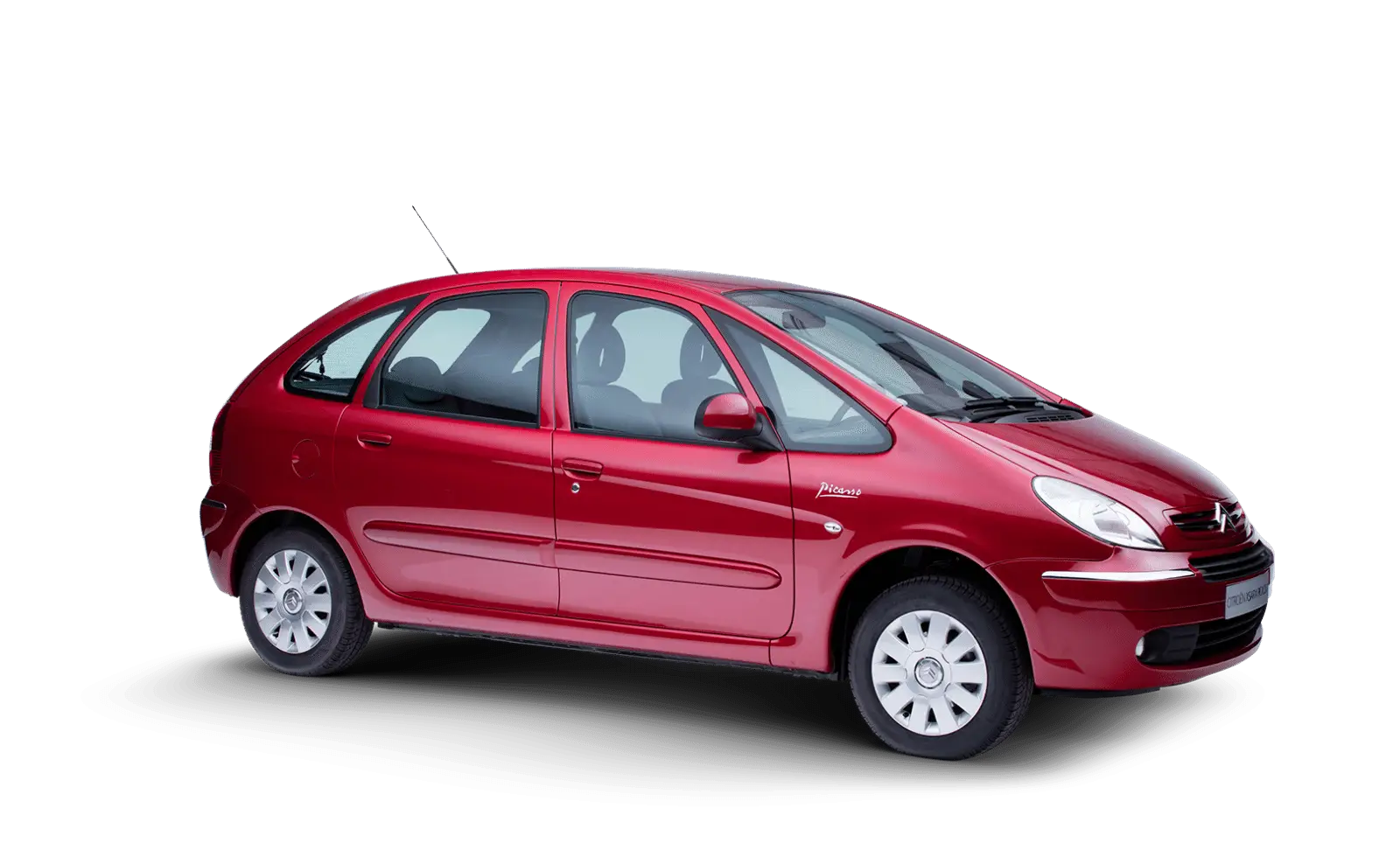 Fuel-Efficient Red Compact Car