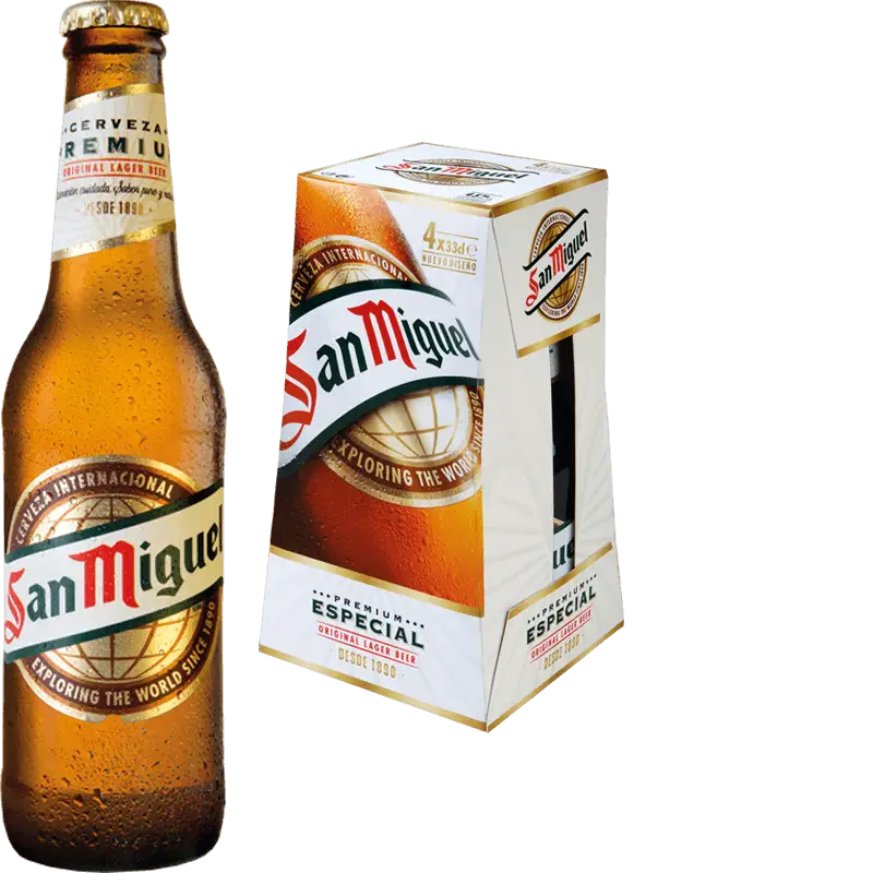 San Miguel Beer Bottle and Pack