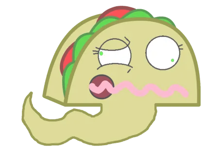 Funny Cartoon Taco Character