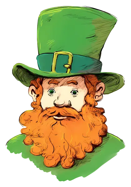 Green Leprechaun Character Illustration