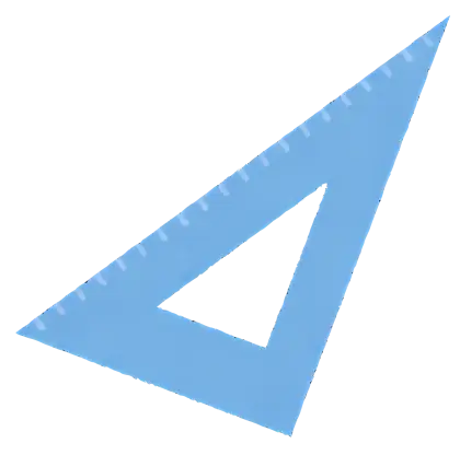 Blue Triangle Ruler