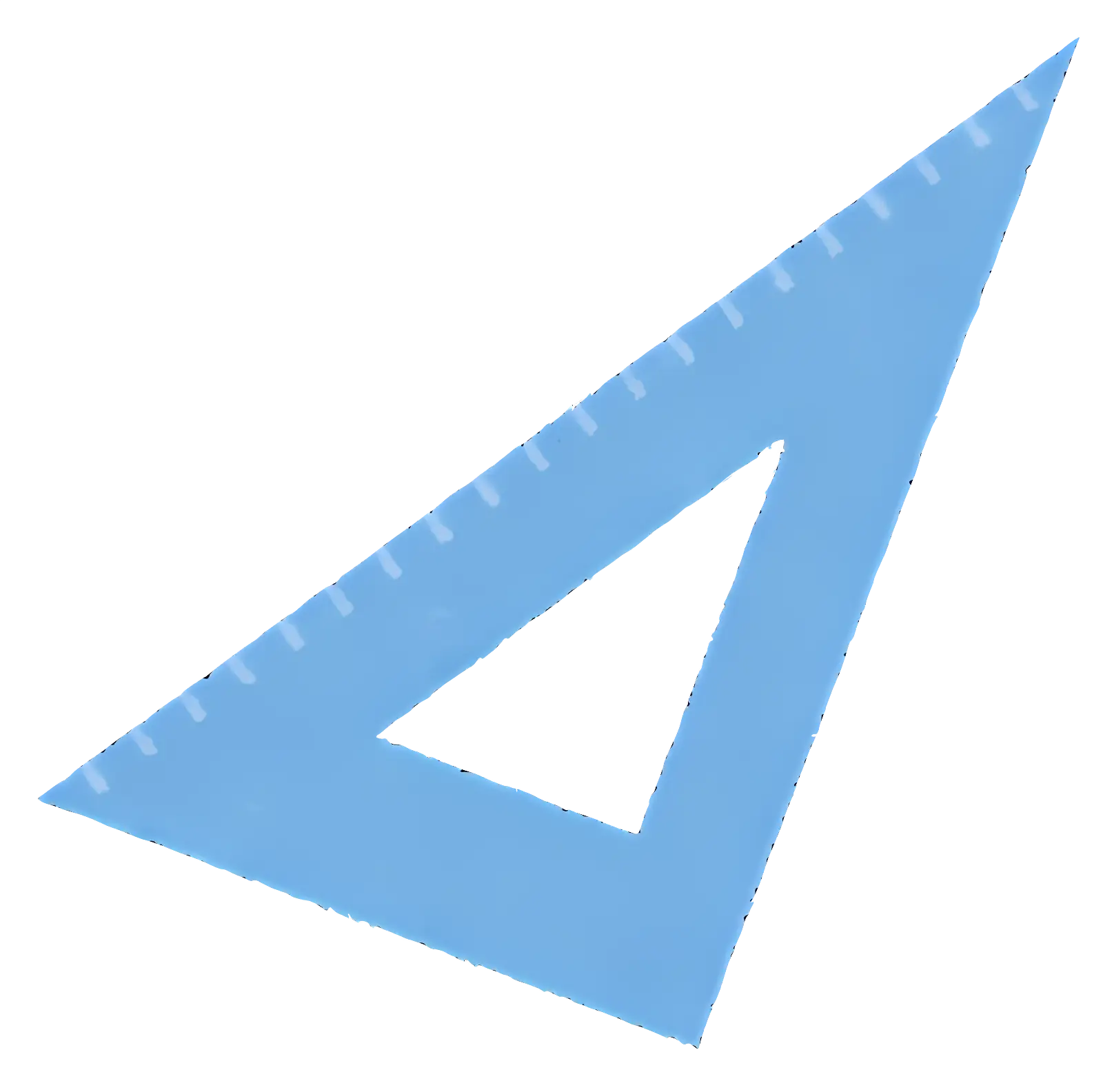 Blue Triangle Ruler