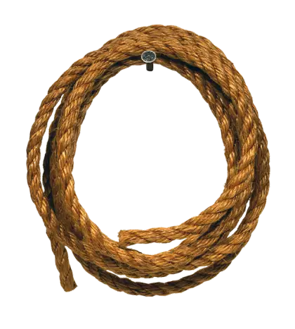 Durable Brown Rope Coiled Loop