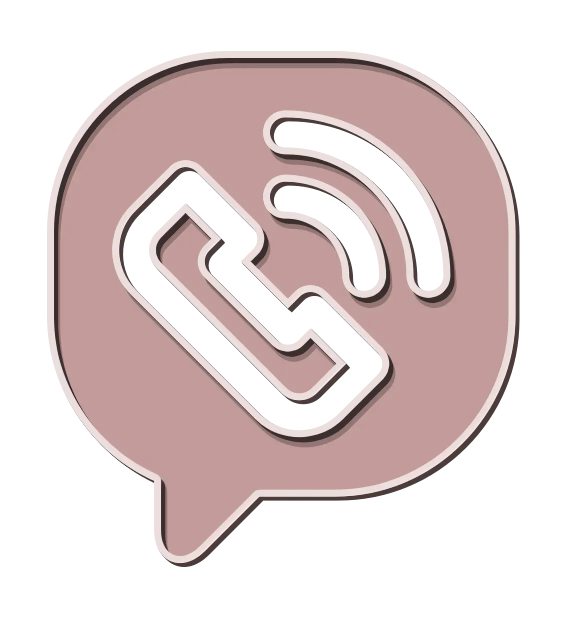 Phone Call Symbol in Messaging Bubble