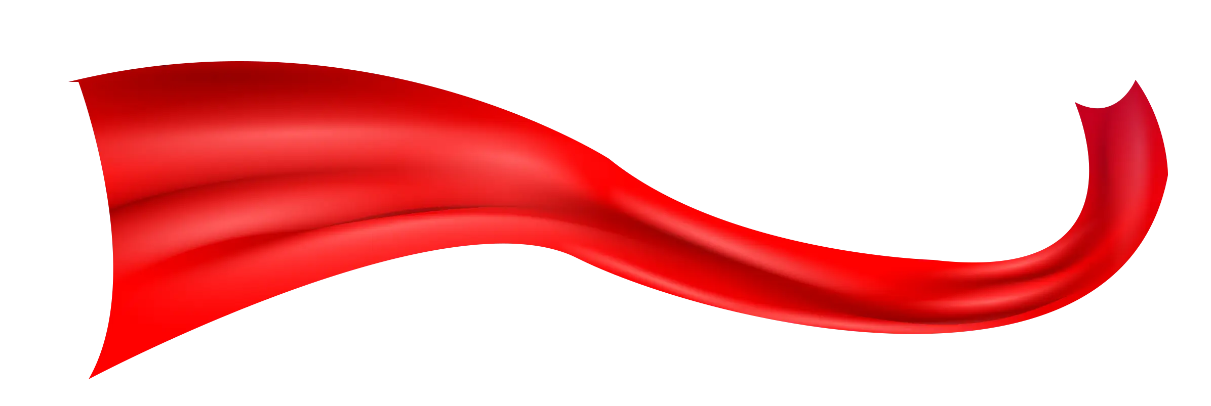 Abstract Red Fabric Waving in Motion