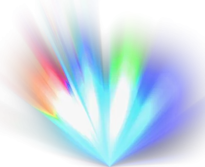 Colorful Light Burst with Bright Effects