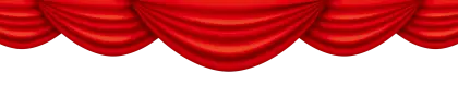 Classic Theatrical Red Curtains Decoration