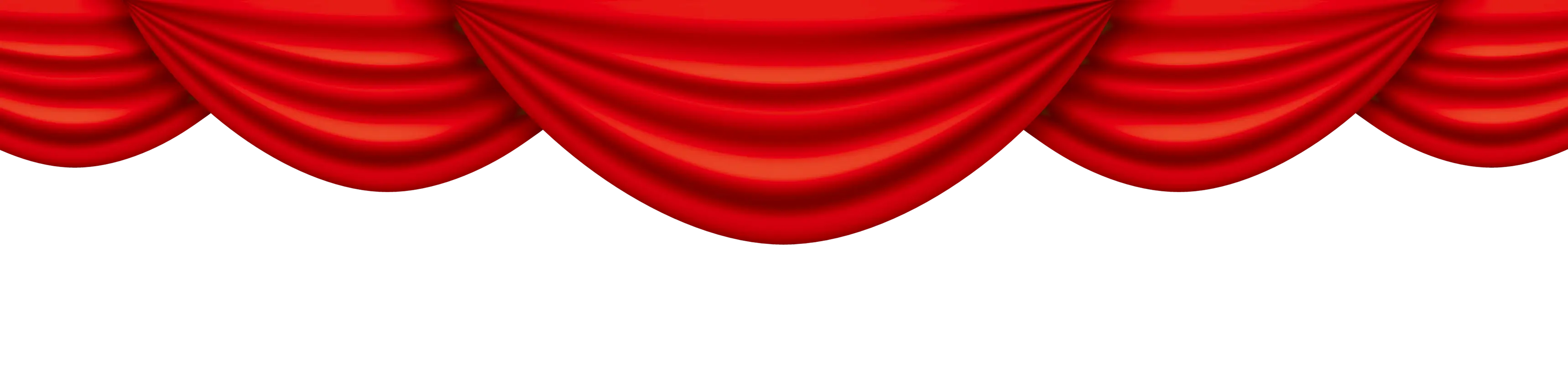 Classic Theatrical Red Curtains Decoration