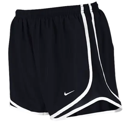Black Athletic Shorts with White Trimming