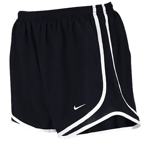 Black Athletic Shorts with White Trimming