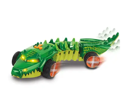 Green Crocodile Toy Car with Wheels