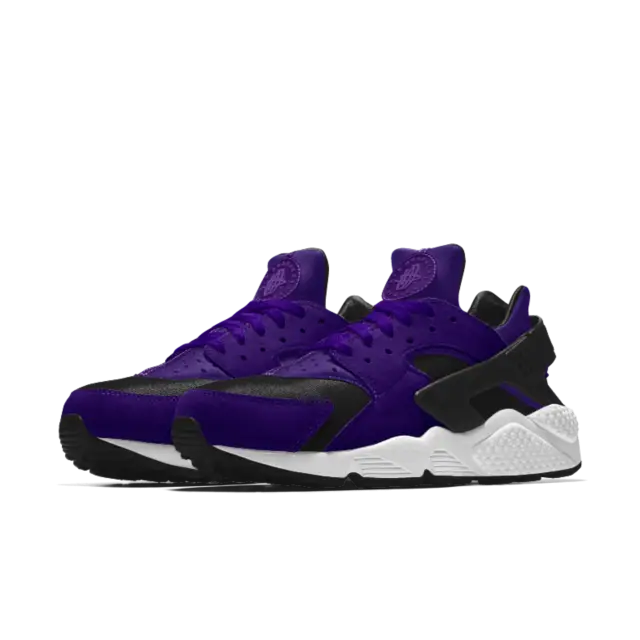 Modern Purple and Black Sneakers