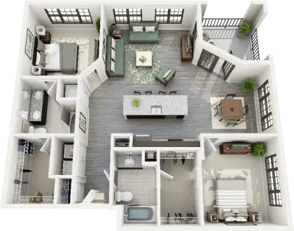 Modern Apartment Floor Plan Layout