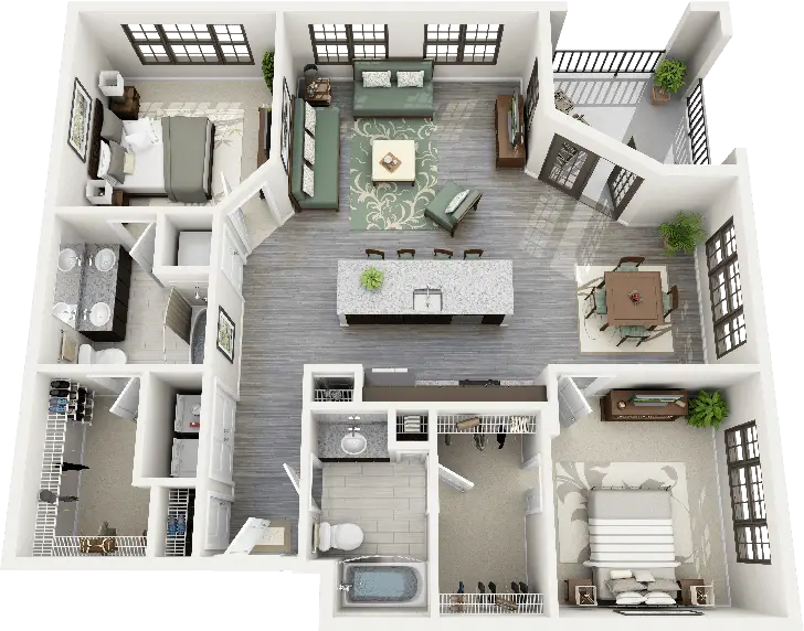 Modern Apartment Floor Plan Layout