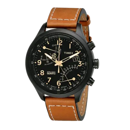Elegant Leather Strap Wristwatch