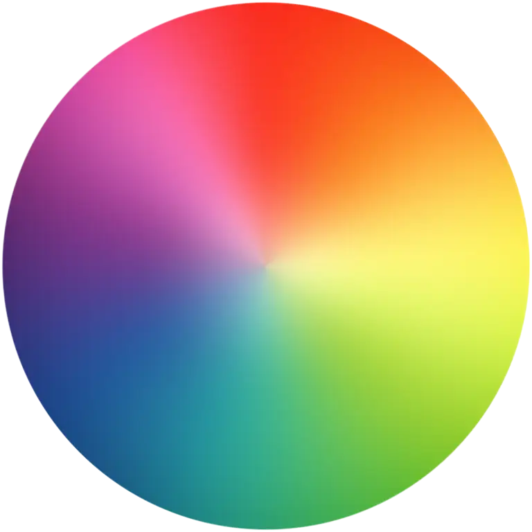 Colorful Gradient Wheel Illustration