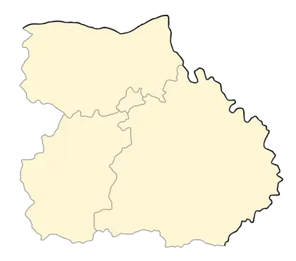 Geographical Map Outline of a Region