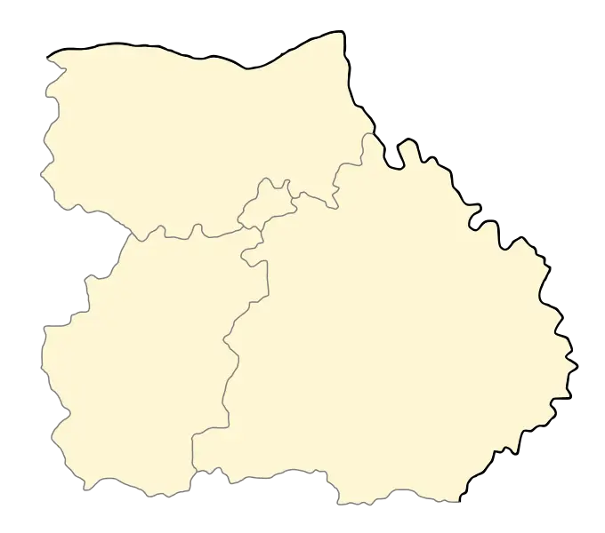 Geographical Map Outline of a Region