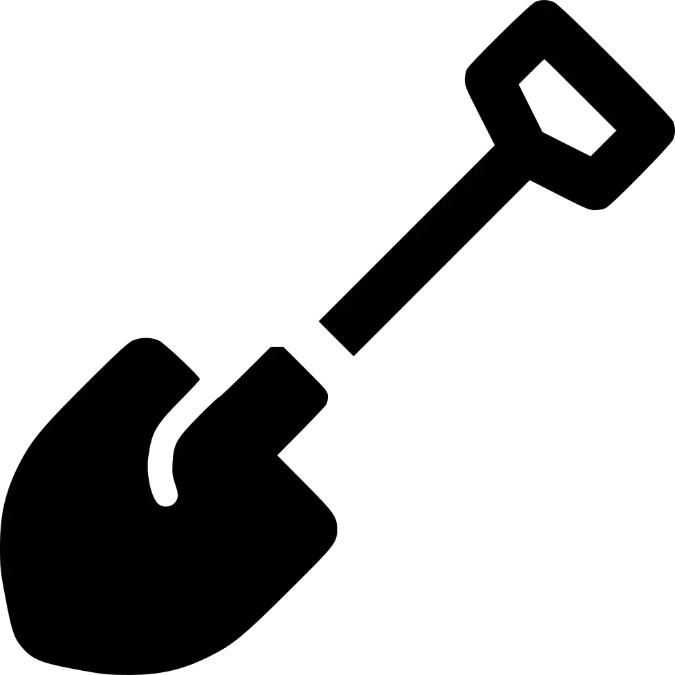 Shovel Icon in Minimalist Style