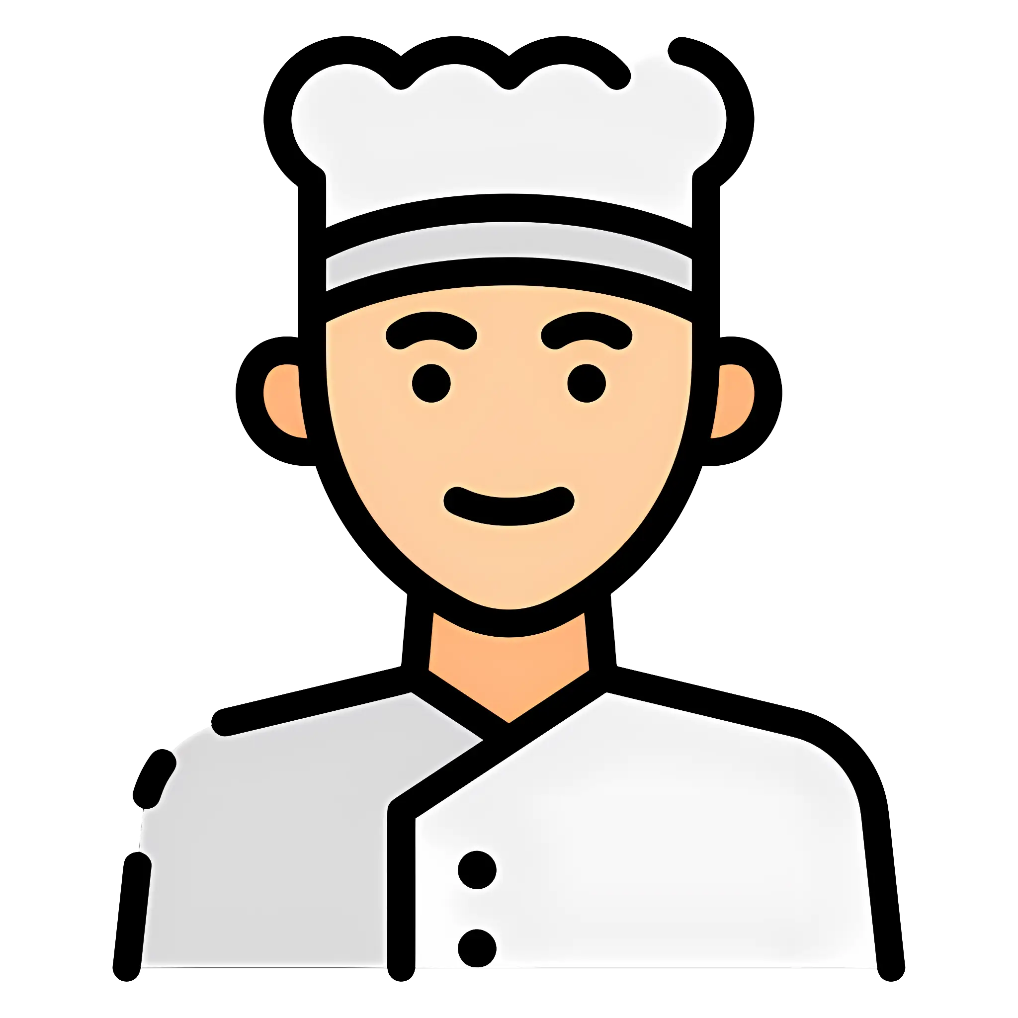Chef Illustration in Uniform