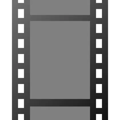 Classic Filmstrip Icon Illustration