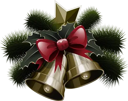 Golden Christmas Bells Decoration