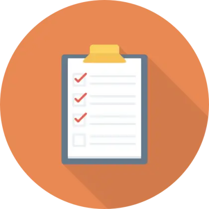 Checklist on Clipboard Icon Illustration