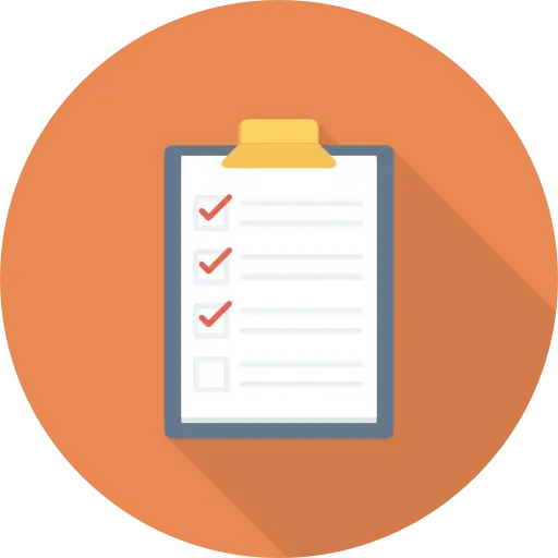 Checklist on Clipboard Icon Illustration