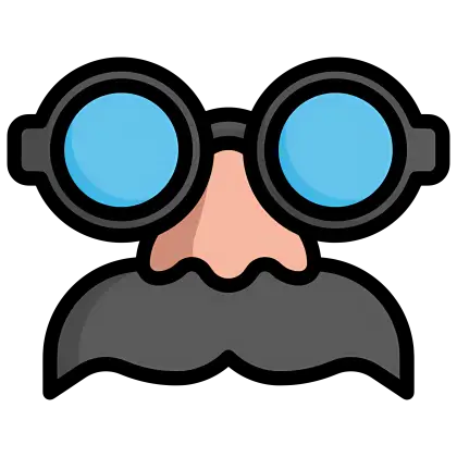 Funny Disguise Glasses with Mustache
