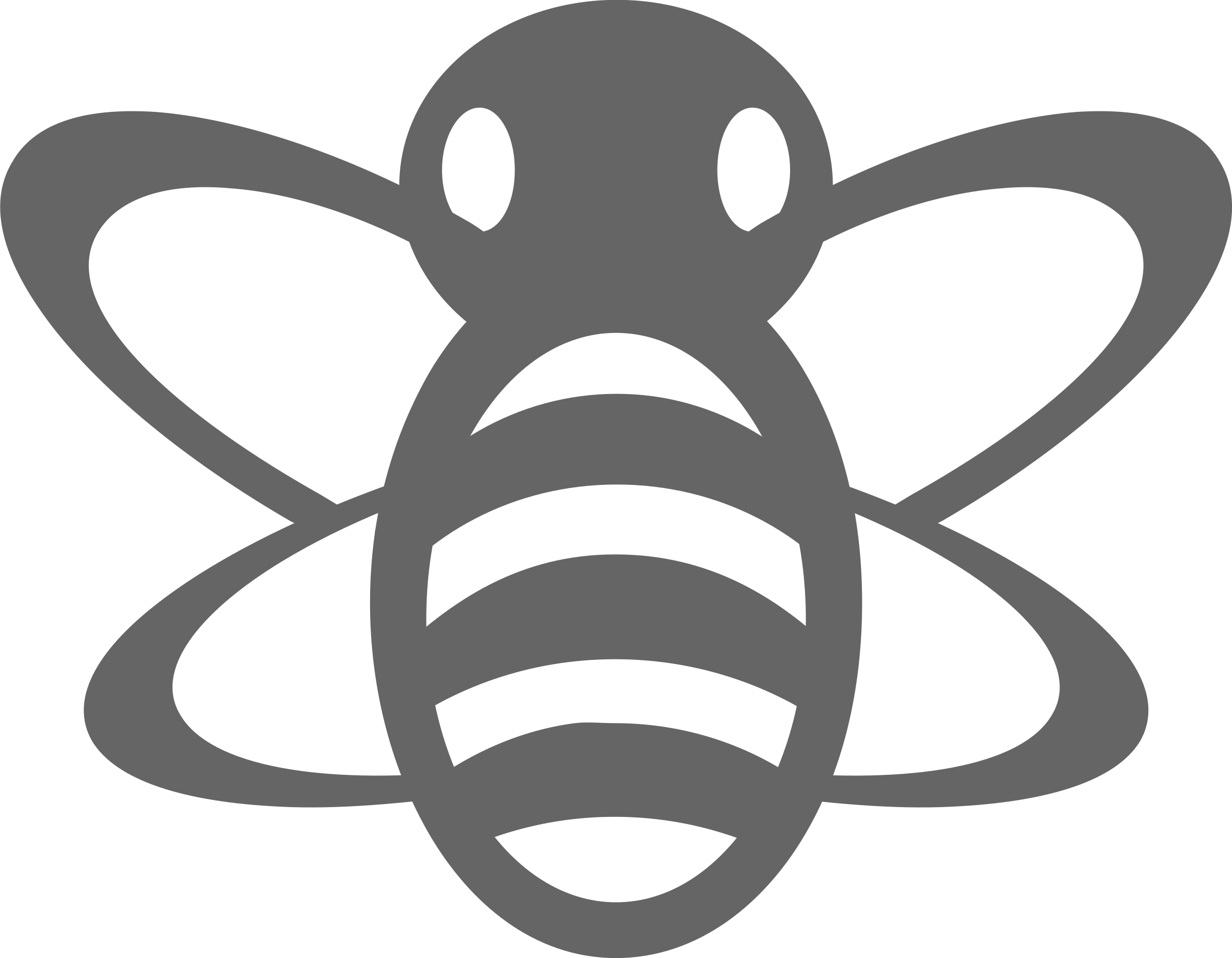 Gray Minimal Bee Symbol Icon