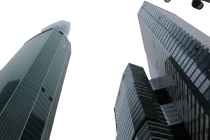Skyscrapers from a Low Angle Perspective