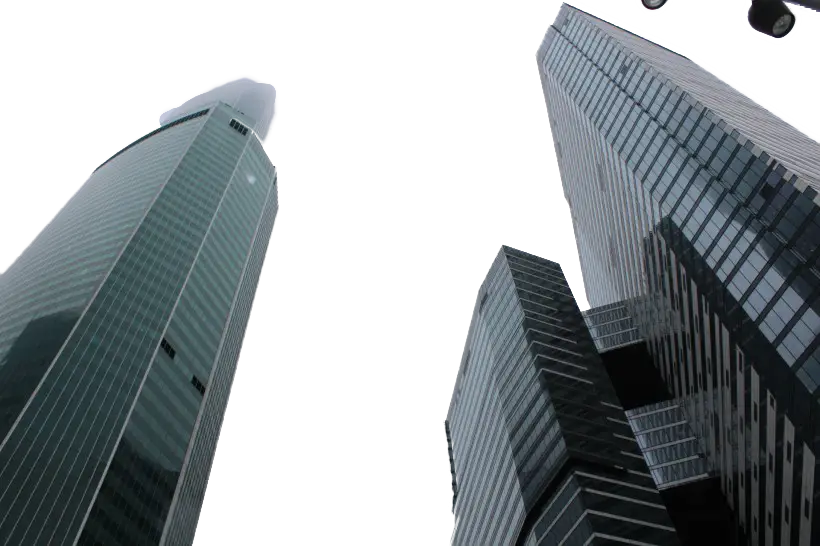 Skyscrapers from a Low Angle Perspective