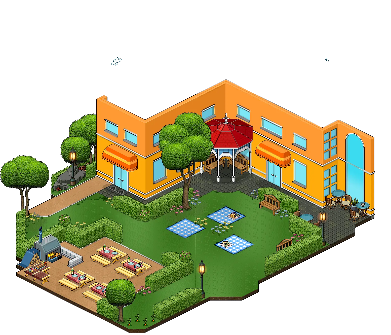 Isometric Garden Illustration