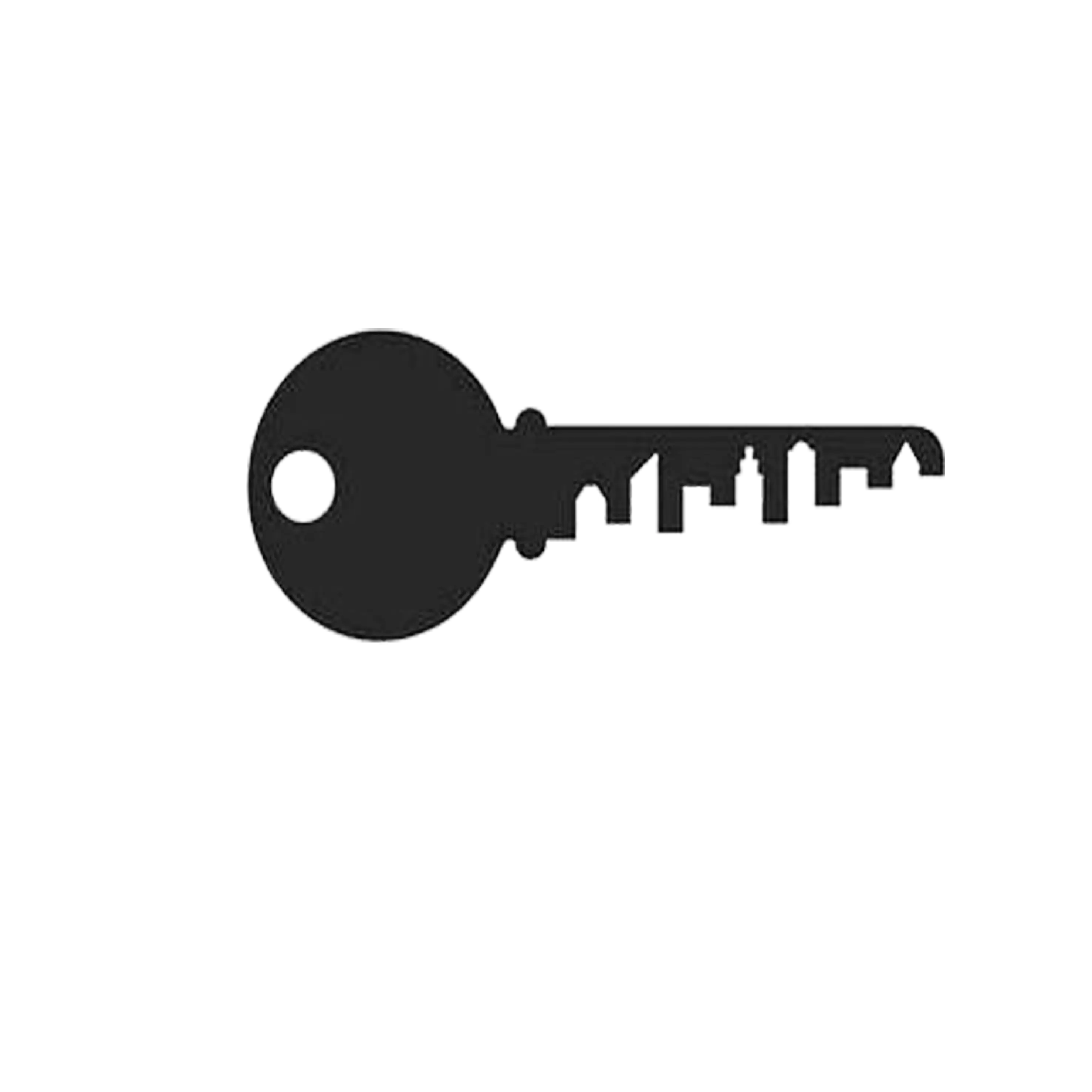 Simple Black Key Silhouette