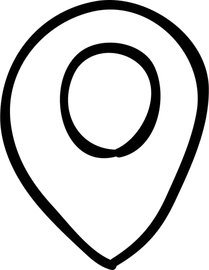 Hand-drawn Location Pin