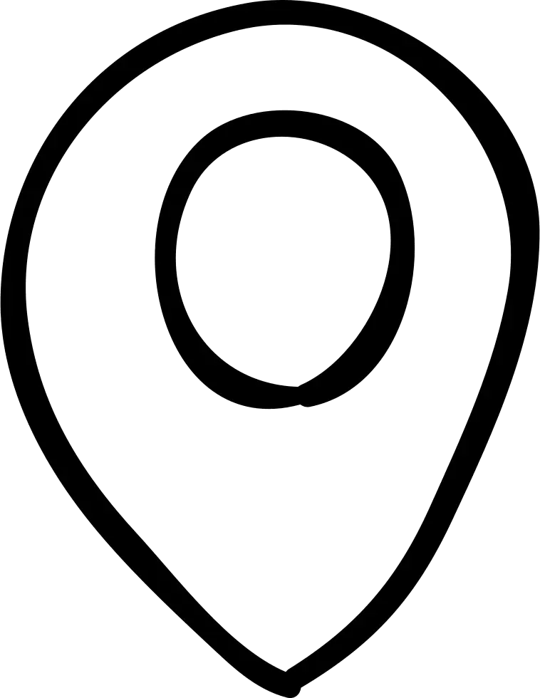 Hand-drawn Location Pin