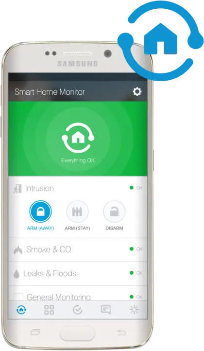 Smart Home Monitor on Smartphone